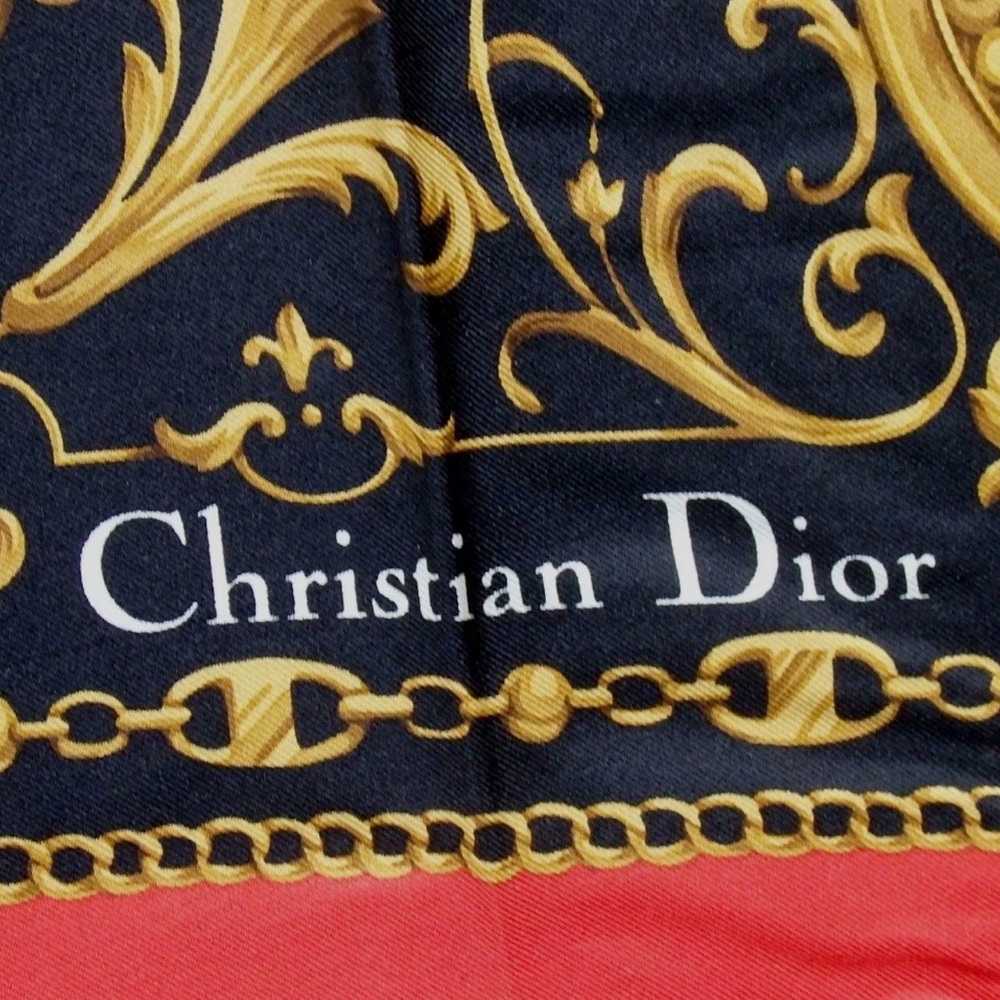 NWT DIOR Signature Logo Silk Scarf 😍❤️ - Picture 6 of 15